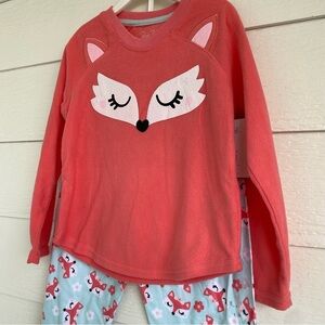 * NEW * Rene Rofe Fleece Fox Sleepwear Girl Size 4/5